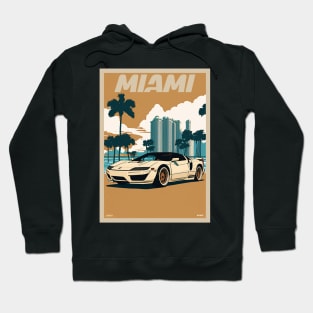 Miami Honda NSX Travel Art Poster Hoodie